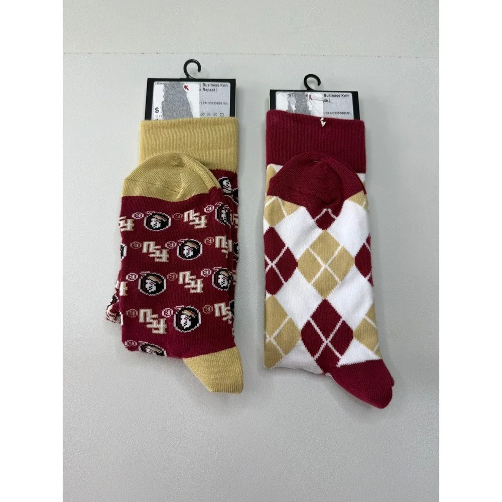 Strideline Florida State Seminoles FSU Business Casual Socks 2 Pairs M/L NEW